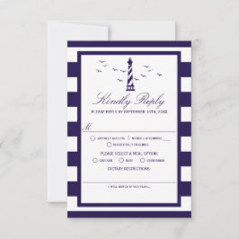 Die Hochzeitskollektion des Leuchtturms RSVP Karte