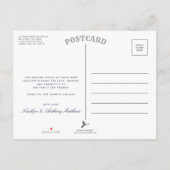 Die Hochzeitskollektion des Nautical Lighthouse Bu Ankündigungspostkarte (Rückseite)