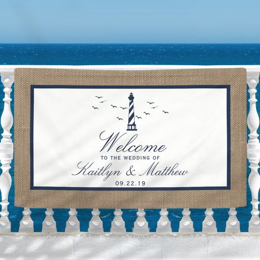 Die Hochzeitskollektion des Nautical Lighthouse Bu Banner