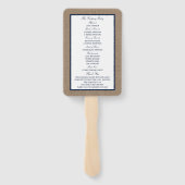 Die Hochzeitskollektion des Nautical Lighthouse Bu Fächer (Rückseite)