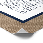 Die Hochzeitskollektion des Nautical Lighthouse Bu Poster (Ecke)
