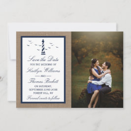 Die Hochzeitskollektion des Nautical Lighthouse Bu Save The Date