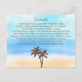 Die Hochzeitskollektion des Strandbades Begleitkarte