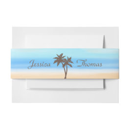 Die Hochzeitskollektion des Strandbades Einladungsbanderole