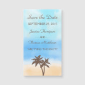 Die Hochzeitskollektion des Strandbades Magnetkarte (Vorderseite)