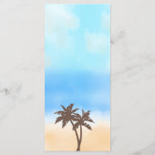 Die Hochzeitskollektion des Strandbades Menükarte (Rückseite)