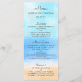 Die Hochzeitskollektion des Strandbades Menükarte (Vorderseite)