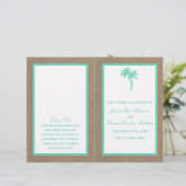 Die Hochzeitskollektion des tropischen Palmen Tree (Stehend Vorderseite)