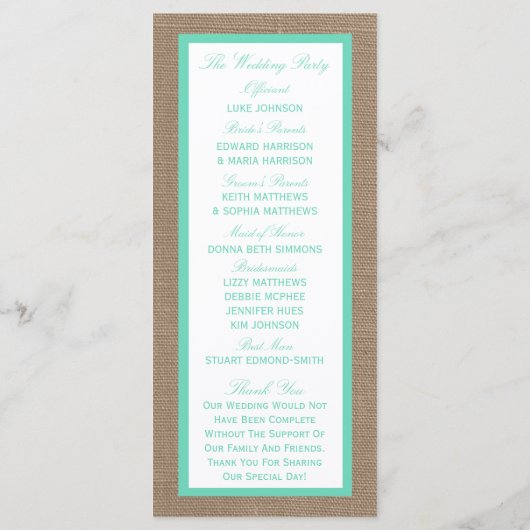 Die Hochzeitskollektion des tropischen Palmen Tree Programm (Rückseite)