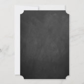 Die Hochzeitskollektion mit dem Chalkboard Hot Air Einladung (Rückseite)