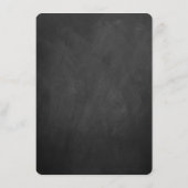 Die Hochzeitskollektion mit dem Chalkboard Hot Air Menükarte (Rückseite)