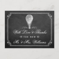 Die Hochzeitskollektion mit dem Chalkboard Hot Air