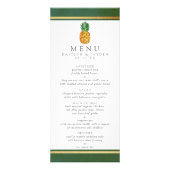 Die Hochzeitskollektion von Ananas mit tropischen  Werbekarte (Vorne)