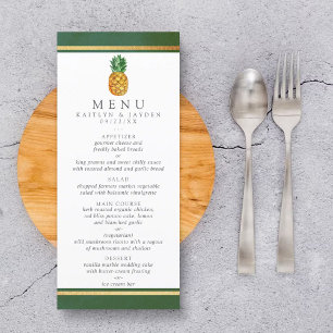 Die Hochzeitskollektion von Ananas mit tropischen Werbekarte