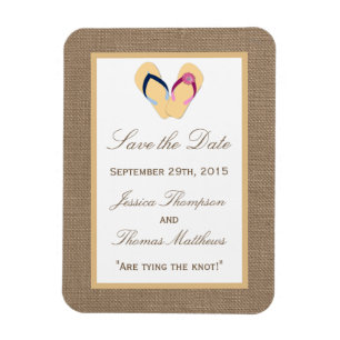 Die Hochzeitskollektion von Dreh-Flop Sand Beach B Magnet
