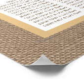 Die Hochzeitskollektion von Dreh-Flop Sand Beach B Poster (Ecke)