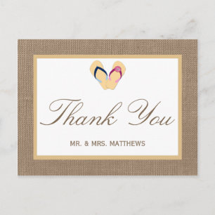 Die Hochzeitskollektion von Dreh-Flop Sand Beach B Postkarte