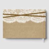 Die Hochzeitskollektion von Kraft, Spitzen und Hor Gästebuch (Rückseite)