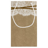 Die Hochzeitskollektion von Kraft, Spitzen und Hor Kleine Geschenktüte (Rückseite)