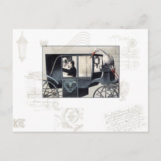 Die Hochzeitskutsche Postkarte (Vorderseite)