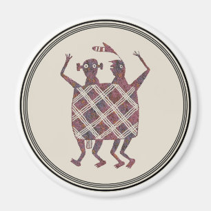 Die Hochzeitsleder, die Keramik der Mimbres Magnet
