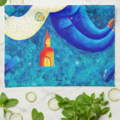 Die Hochzeitsmalerei zeitgenössischer Kunst Geschirrtuch (Gefaltet)