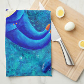 Die Hochzeitsmalerei zeitgenössischer Kunst Geschirrtuch (Viertel Falte)