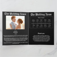 Die Hochzeitsnachrichten Vintage-Zeitung Hochzeit