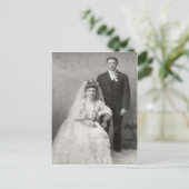 Die Hochzeitspostkarte Postkarte (Stehend Vorderseite)