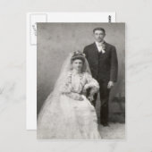 Die Hochzeitspostkarte Postkarte (Vorne/Hinten)