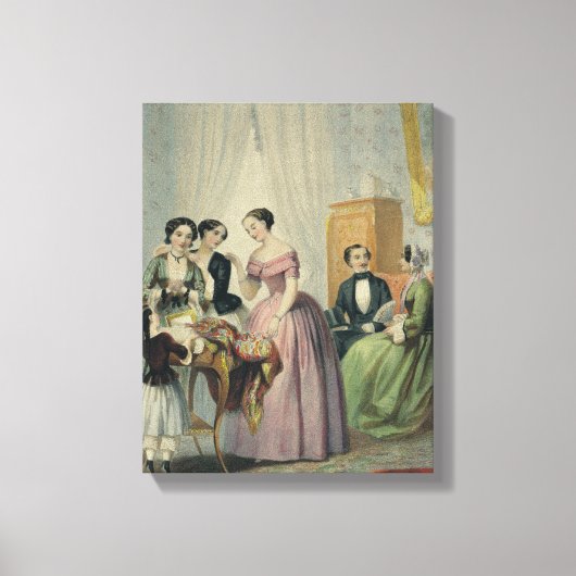Die Hochzeitspräsentationen Leinwanddruck (Vorderseite)