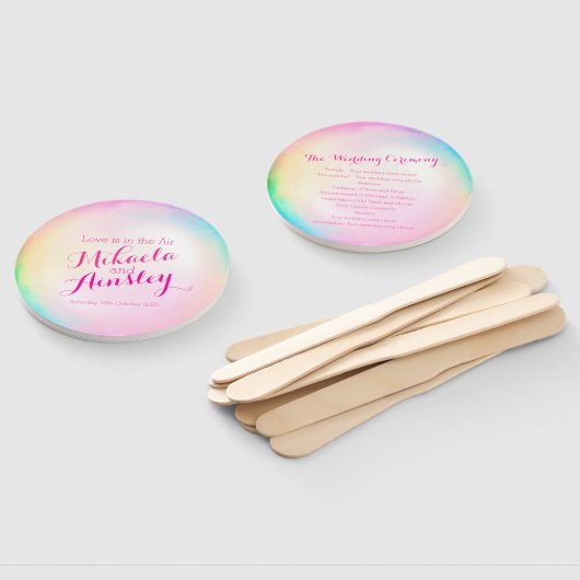 Die Hochzeitsstiftung ist im Luftblasen-Kunstprogr Fächer (Non-assembled)