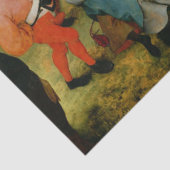 Die Hochzeitstanze von Bruegel dem Ältesten Seidenpapier (Detail)