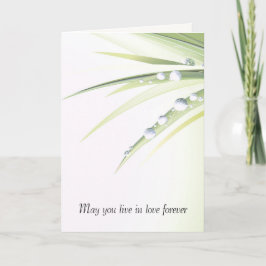 Die Hochzeitstau fällt auf der linken Seite ab Karte