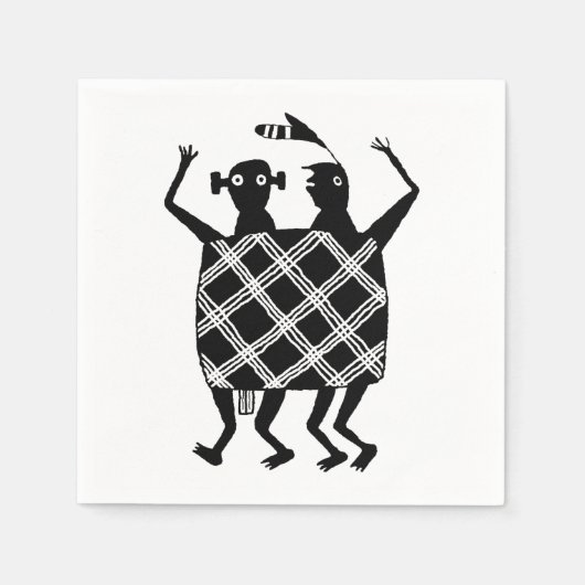 Die Hochzeitstorte Serviette (Vorderseite)