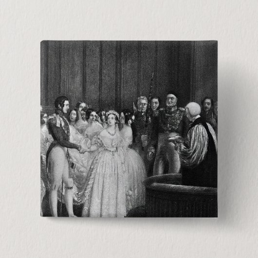 Die Hochzeitszeremonie Button (Vorderseite)