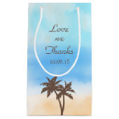 Die Hochzeitszettel der Wassercolor Beach Collecti Kleine Geschenktüte (Vorderseite)