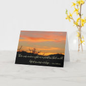 Die Hoffnung auf einen Sonnenaufgang Karte (Gelbe Blume)