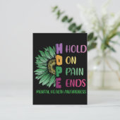 Die Hoffnung auf Schmerzen beendet das Bewusstsein Postkarte (Stehend Vorderseite)