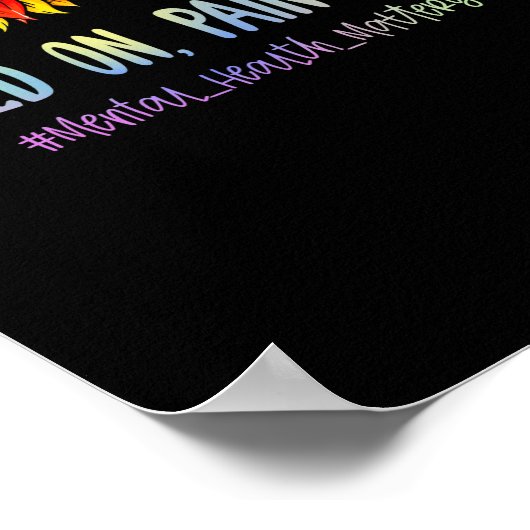 Die Hoffnung auf Schmerzen beendet Depression psyc Poster (Ecke)