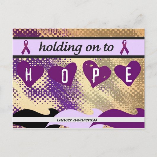 Die Hoffnung aufrecht erhalten Postkarte (Vorderseite)