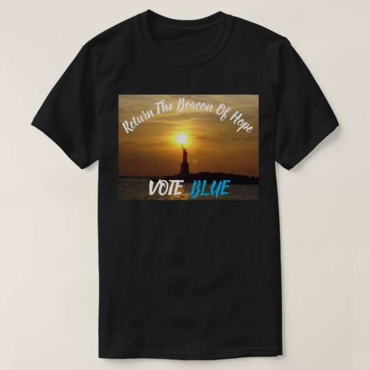 Die Hoffnung, den BLAU-T - Shirt zu wählen (Design vorne)