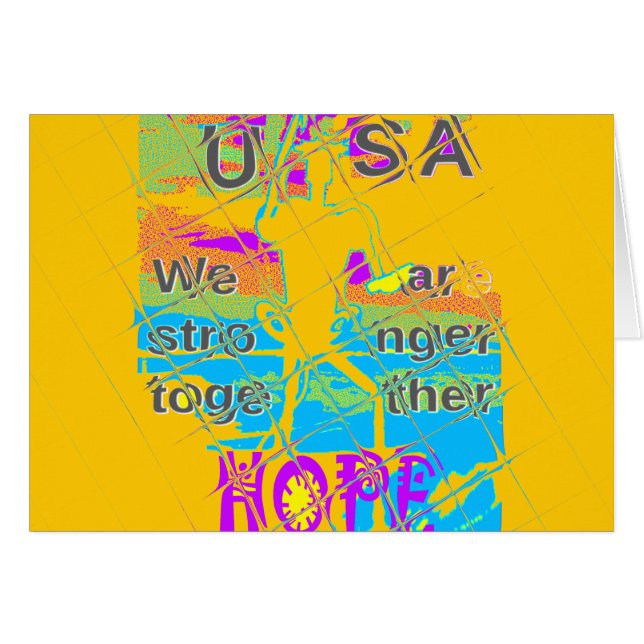 Die Hoffnung der USA: farbenfrohe Texturierung (Vorderseite (Horizontal))