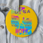 Die Hoffnung der USA: farbenfrohe Texturierung Button (Beispiel)