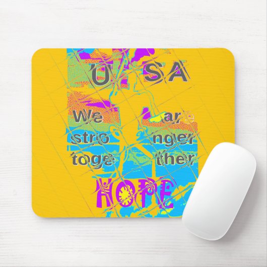 Die Hoffnung der USA: farbenfrohe Texturierung Mousepad (Mit Mouse)