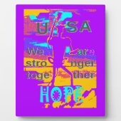 Die Hoffnung der USA: Wir sind enger zusammengerüc Fotoplatte (Vorderseite)