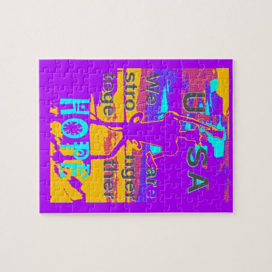 Die Hoffnung der USA: Wir sind enger zusammengerüc Puzzle (Horizontal)