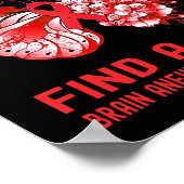 Die Hoffnung, ein kurses Gehirnaneurysma-Bewusstse Poster (Ecke)