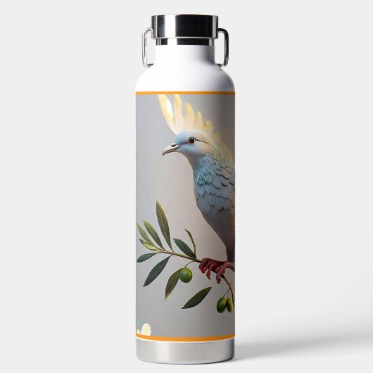 "Die Hoffnung geht in die Luft" Trinkflasche (Vorderseite)