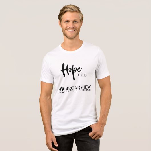 Die Hoffnung ist hier das Shirt der Broadview-Männ (Vorderseite voll)